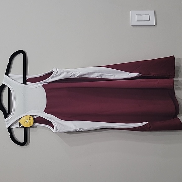 SSI Women's Team Amy Dress. Large burgundy. Tennis. - Picture 4 of 7